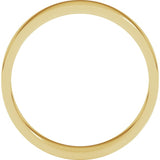 14K Yellow Gold 4 mm Flat Band Size 10.5