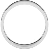 10K White Gold 5 mm Flat Band Size 9.5