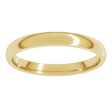 10K Yellow Gold 2.5 mm Lightweight Comfort-Fit Half Round Band Size 5