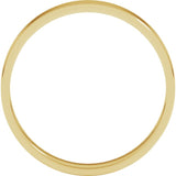 10K Yellow Gold 3 mm Ultra-Lightweight Flat Band Size 9.5