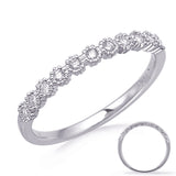 White Gold Stackable Band