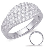 White Gold Diamond Fashion Ring