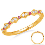 Yellow Gold Ruby & Diamond Ring