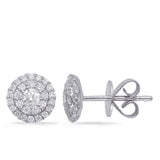 White Gold Diamond Earring