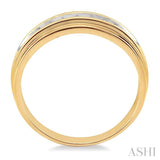 1/20 Ctw Round Cut Diamond Men's Ring in 14K Yellow Gold