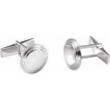 Sterling Silver Posh Mommy® Engravable Cuff Links