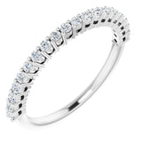 14K White 1/3 CTW Natual Diamond Anniversary Band