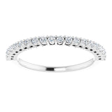 14K White 1/3 CTW Natual Diamond Anniversary Band