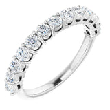 14K White 3/4 CTW Natural Diamond Anniversary Band