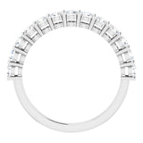 14K White 3/4 CTW Natural Diamond Anniversary Band