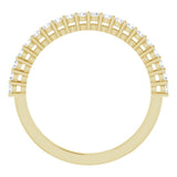 14K Yellow 1/3 CTW Natual Diamond Anniversary Band