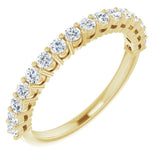 14K Yellow 1/3 CTW Natural Diamond Anniversary Band