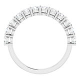 Platinum 1 CTW Natural Diamond Anniversary Band