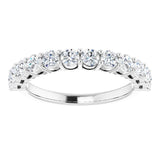 Platinum 1 CTW Natural Diamond Anniversary Band