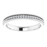 14K White 5/8 CTW Natural Diamond Anniversay Band