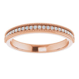 14K Rose 1/5 CTW Natural Diamond Anniversary Band