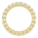 14K Yellow 1 3/8 CTW Natural Diamond Eternity Band Size 6