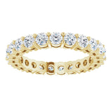 14K Yellow 1 3/8 CTW Natural Diamond Eternity Band Size 6