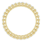 14K Yellow 3/4 CTW Natural Diamond Eternity Band Size 7