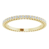 14K Yellow 1/2 CTW Natural Diamond Eternity Band Size 8