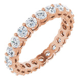 14K Rose 2 1/5 CTW Natural Diamond Eternity Band Size 8