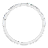14K White 1/5 CTW Natural Diamond Anniversary Band