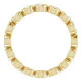 14K Yellow 7/8 CTW Natural Diamond Eternity Band Size 7