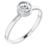 Bezel-Set Solitaire Ring