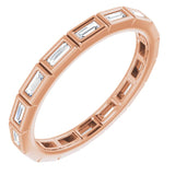 14K Rose 1/3 CTW Diamond Eternity Band