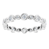 Platinum 1/3 CTW Natural Diamond Eternity Band Size 5