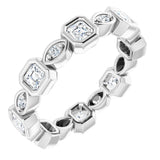 Platinum 7/8 CTW Natural Diamond Eternity Band Size 5