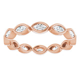 Bezel-Set Eternity Band