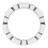 Platinum 3/8 CTW Natural Diamond Eternity Band Size 6