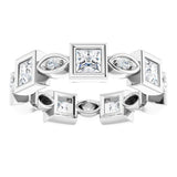 Platinum 3/8 CTW Natural Diamond Eternity Band Size 6