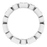 14K White 1 1/4 CTW Natural Diamond Eternity Band Size 6