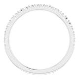 14K White 1/4 CTW Natural Diamond French-Set Anniversary Band