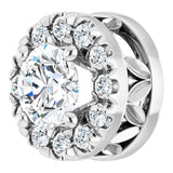 Platinum 1/3 CTW Natural Diamond Pendant