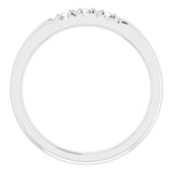 Platinum 1/4 CTW Natural Diamond Anniversary Band