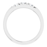 14K White 1/2 CTW Natural Diamond Anniversary Band