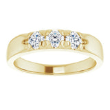 14K Yellow 1/2 CTW Natural Diamond Anniversary Band