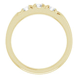 14K Yellow 5/8 CTW Natural Diamond Anniversary Band