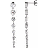 14K White 1 3/4 CTW Lab-Grown Diamond Earrings