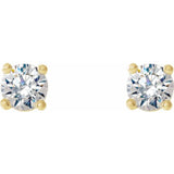 14K Yellow Gold 1/5 CTW Natural Diamond Cocktail-Style Earrings