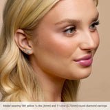 14K Yellow Gold 1/5 CTW Natural Diamond Cocktail-Style Earrings