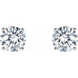 14K White 1 CTW Natural Diamond Cocktail-Style Earrings