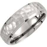 Titanium 7 mm Beveled-Edge Inlay Band Size 12