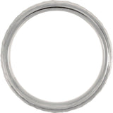 Titanium & 18K Rose Gold-Plated Inlay 7 mm Beveled-Edge Band Size 10
