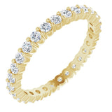 18K Yellow 3/4 CTW Natural Diamond Eternity Band Size 7.5