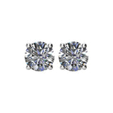 14K White Gold 1 1/2 CTW Natural Diamond Earrings