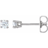 Platinum 1/4 CTW Natural Diamond Earrings